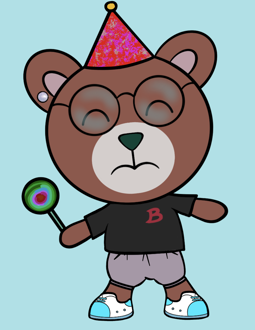 Best Polygon NFT Collection on Opensea - Jolly Teddy Party #323