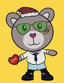 Best Polygon NFT Collection on Opensea - Jolly Teddy Party #3242