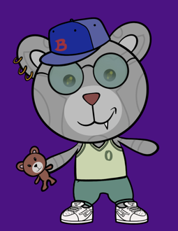 Best Polygon NFT Collection on Opensea - Jolly Teddy Party #325