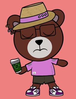 Best Polygon NFT Collection on Opensea - Jolly Teddy Party #3253