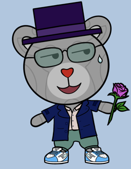 Best Polygon NFT Collection on Opensea - Jolly Teddy Party #3259