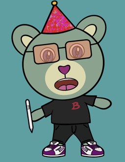 Best Polygon NFT Collection on Opensea - Jolly Teddy Party #3280