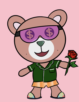Best Polygon NFT Collection on Opensea - Jolly Teddy Party #3300