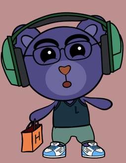 Best Polygon NFT Collection on Opensea - Jolly Teddy Party #3420