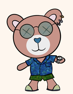 Best Polygon NFT Collection on Opensea - Jolly Teddy Party #3422