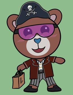 Best Polygon NFT Collection on Opensea - Jolly Teddy Party #3434