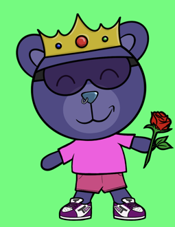 Best Polygon NFT Collection on Opensea - Jolly Teddy Party #3436