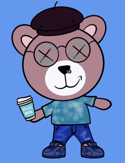 Best Polygon NFT Collection on Opensea - Jolly Teddy Party #3439