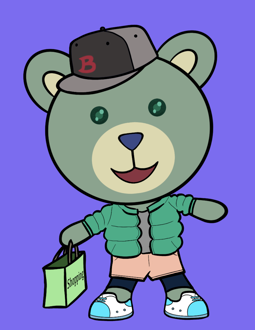 Best Polygon NFT Collection on Opensea - Jolly Teddy Party #344