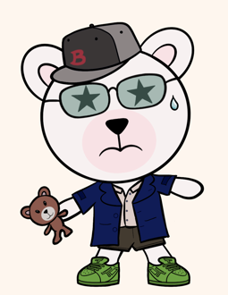 Best Polygon NFT Collection on Opensea - Jolly Teddy Party #3444