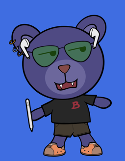 Best Polygon NFT Collection on Opensea - Jolly Teddy Party #3454