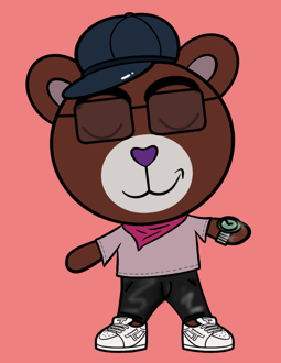 Best Polygon NFT Collection on Opensea - Jolly Teddy Party #3462
