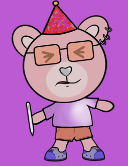 Best Polygon NFT Collection on Opensea - Jolly Teddy Party #3468