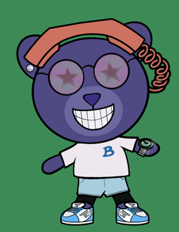 Best Polygon NFT Collection on Opensea - Jolly Teddy Party #3482