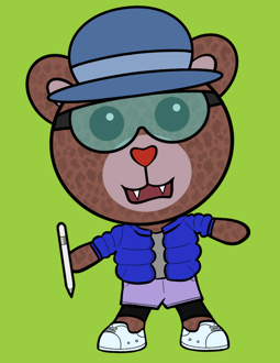 Best Polygon NFT Collection on Opensea - Jolly Teddy Party #3487
