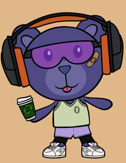 Best Polygon NFT Collection on Opensea - Jolly Teddy Party #3495