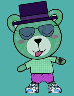 Best Polygon NFT Collection on Opensea - Jolly Teddy Party #3581