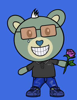 Best Polygon NFT Collection on Opensea - Jolly Teddy Party #3593