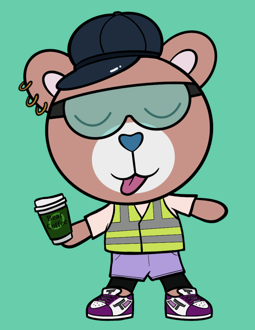Best Polygon NFT Collection on Opensea - Jolly Teddy Party #3596