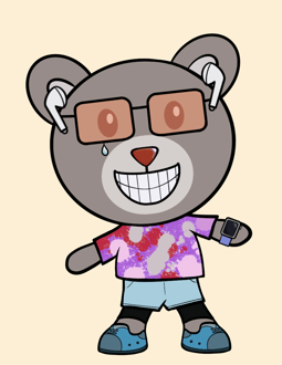 Best Polygon NFT Collection on Opensea - Jolly Teddy Party #3633