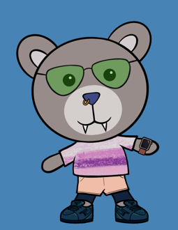Best Polygon NFT Collection on Opensea - Jolly Teddy Party #3642