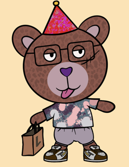 Best Polygon NFT Collection on Opensea - Jolly Teddy Party #3645