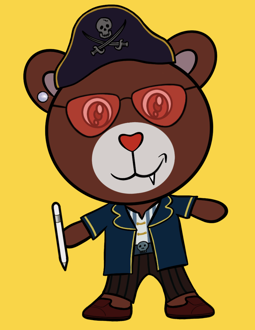 Best Polygon NFT Collection on Opensea - Jolly Teddy Party #3659