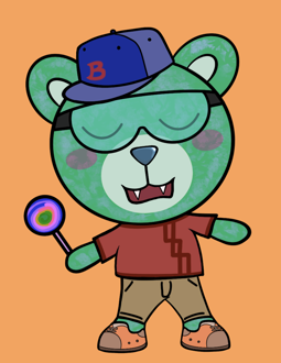 Best Polygon NFT Collection on Opensea - Jolly Teddy Party #3660