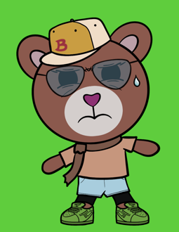 Best Polygon NFT Collection on Opensea - Jolly Teddy Party #3663