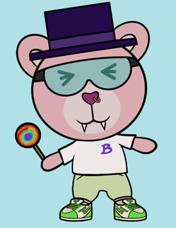 Best Polygon NFT Collection on Opensea - Jolly Teddy Party #3687