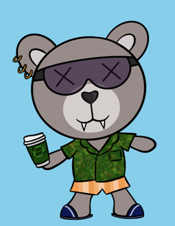 Best Polygon NFT Collection on Opensea - Jolly Teddy Party #3688