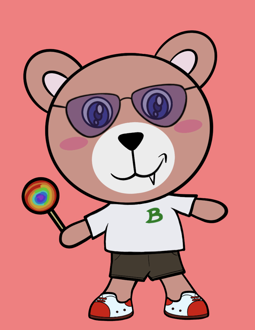 Best Polygon NFT Collection on Opensea - Jolly Teddy Party #3804