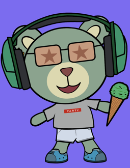 Best Polygon NFT Collection on Opensea - Jolly Teddy Party #3811