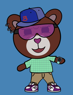 Best Polygon NFT Collection on Opensea - Jolly Teddy Party #3817