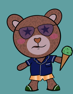 Best Polygon NFT Collection on Opensea - Jolly Teddy Party #3824