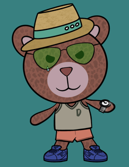 Best Polygon NFT Collection on Opensea - Jolly Teddy Party #3827