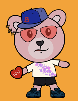 Best Polygon NFT Collection on Opensea - Jolly Teddy Party #3838