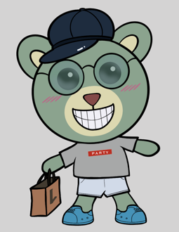 Best Polygon NFT Collection on Opensea - Jolly Teddy Party #3932