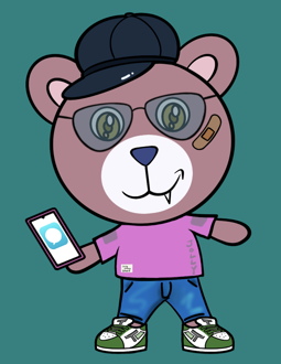 Best Polygon NFT Collection on Opensea - Jolly Teddy Party #3939