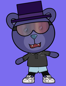 Best Polygon NFT Collection on Opensea - Jolly Teddy Party #3942