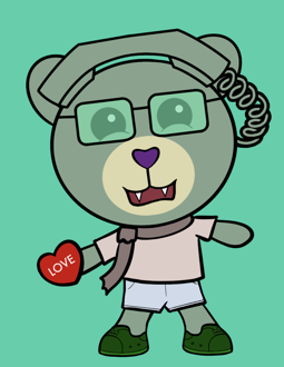 Best Polygon NFT Collection on Opensea - Jolly Teddy Party #3944