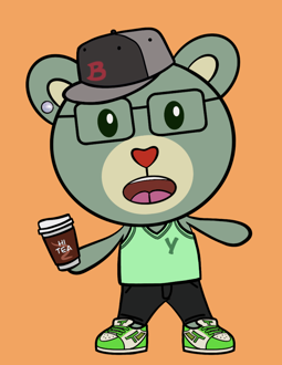 Best Polygon NFT Collection on Opensea - Jolly Teddy Party #4004