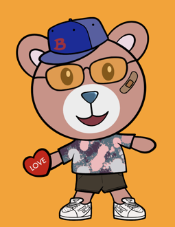 Best Polygon NFT Collection on Opensea - Jolly Teddy Party #4024