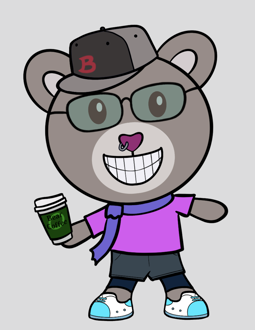 Best Polygon NFT Collection on Opensea - Jolly Teddy Party #4026