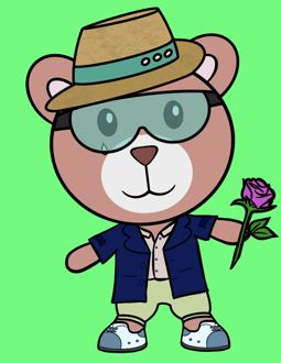 Best Polygon NFT Collection on Opensea - Jolly Teddy Party #4028