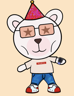 Best Polygon NFT Collection on Opensea - Jolly Teddy Party #4030