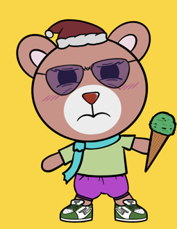 Best Polygon NFT Collection on Opensea - Jolly Teddy Party #4031