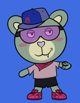 Best Polygon NFT Collection on Opensea - Jolly Teddy Party #4063