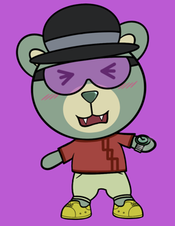 Best Polygon NFT Collection on Opensea - Jolly Teddy Party #4067