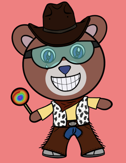 Best Polygon NFT Collection on Opensea - Jolly Teddy Party #4087